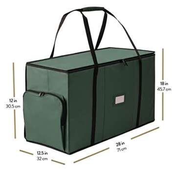 Sturdy 2-in-1 Christmas Ornament Storage Box for Decor