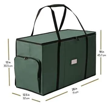 Sturdy 2-in-1 Christmas Ornament Storage Box for Decor