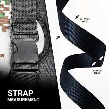 Strapworks Heavyweight Polypropylene Webbing - Heavy Duty Poly Strapping for Outdoor DIY Gear Repair, 3/4 Inch x 10 Yards, Black