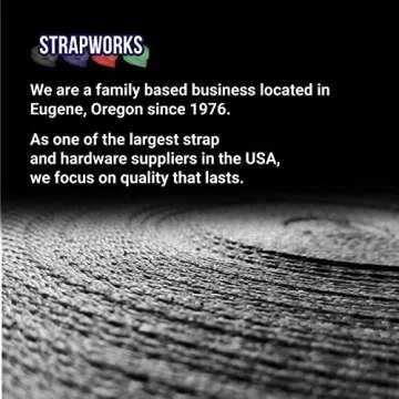 Strapworks Heavyweight Polypropylene Webbing - Heavy Duty Poly Strapping for Outdoor DIY Gear Repair, 3/4 Inch x 10 Yards, Black