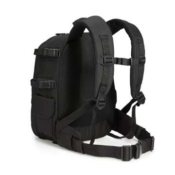 Amazon Basics Backpack for SLR Cameras and Accessories-Solid, Black