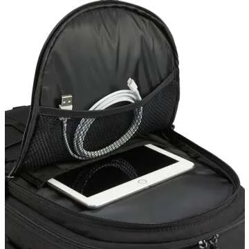 Amazon Basics Backpack for SLR Cameras and Accessories-Solid, Black