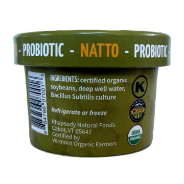 Rhapsody Organic Small Bean Natto - Delicious Superfood in Vermont