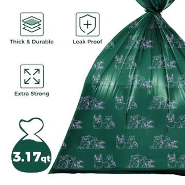 ATIFBOP Dog Poop Bag Dispenser with 30 Bags, Dog Waste Bag Holder Fit All Dog Leashes, Soft and Big Capacity Doggy Bags Refill Carrier (Pink)