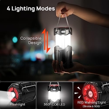Consciot LED Camping Lanterns - 2 Pack USB Rechargeable