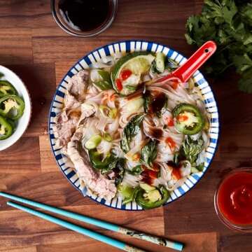 Snapdragon Beef Pho Instant Noodle Packets 4-Pack | Rich Beef Flavored Broth with Rice Noodles, Gluten Free, No Artificial Flavors, 4 2.1oz Packets