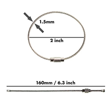 Versatile Stainless Steel Wire Keychains for All Occasions