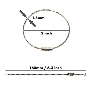 Versatile Stainless Steel Wire Keychains for All Occasions