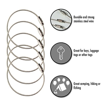 Versatile Stainless Steel Wire Keychains for All Occasions