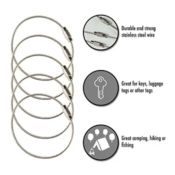 Versatile Stainless Steel Wire Keychains for All Occasions