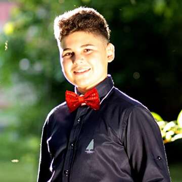 Yaomiao 6 Pcs Men's Satin Pre-Tied Bow Ties - Adjustable & Stylish for Weddings