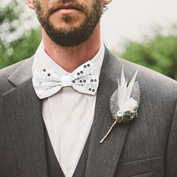 Elegant Yaomiao Men's Pre-Tied Bow Ties - 6 Stylish Colors