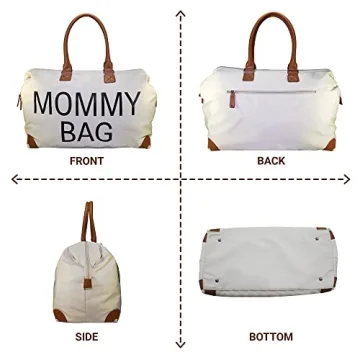 X-LARGE Capacity Diaper Bag Tote Set for Moms - Waterproof