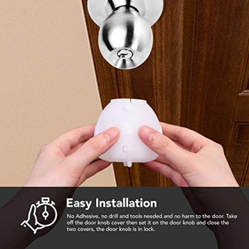 EUDEMON Safety Door Knob Covers for Toddlers - 4 Pack