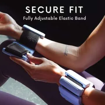 Polyfit Wrist & Ankle Weights - 1 Pair - Wearable Ankle Weights for Women and Men - Wearable Bracelet for Exercise, Yoga, Walking, Running, Dance, Barre, Pilates, Cardio, Aerobics - Pink