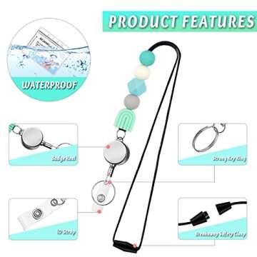 Stylish Retractable Lanyard for Badges and Keys