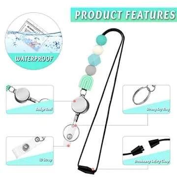 Stylish Retractable Lanyard for Badges and Keys