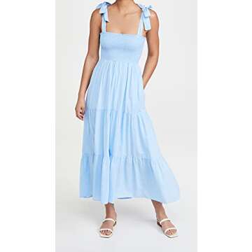 XIRENA Women's Loraine Dress, Cruise Blue, M