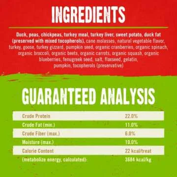 Stella & Chewy's Freeze-Dried Raw Coated Dog Biscuits – Cage-Free Duck Recipe – Protein Rich, Grain Free Dog & Puppy Treat – Great Snack for Training & Rewarding – 9 oz Bag