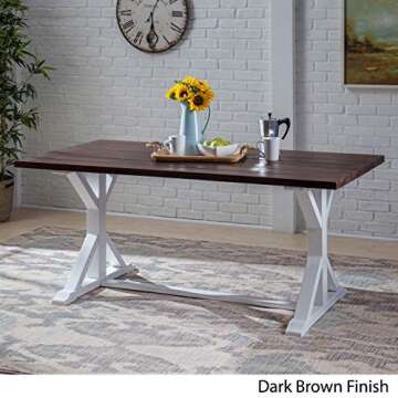 Noble House Cassia Acacia Wood Dining Table - Durable & Stylish