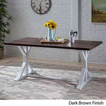 Noble House Cassia Acacia Wood Dining Table - Durable & Stylish