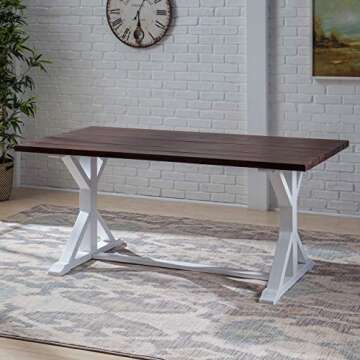 Noble House Cassia Acacia Wood Dining Table - Durable & Stylish