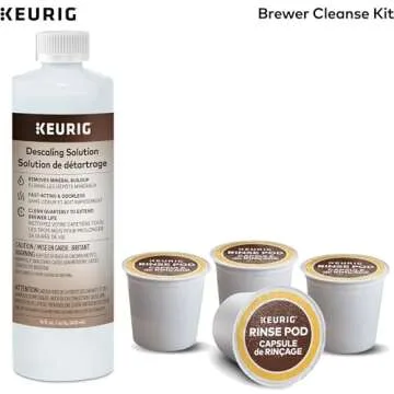 Keurig Brewer Cleanse Kit For Maintenance Includes Descaling Solution & Rinse Pods, Compatible with ...
