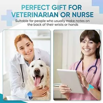 9 Pcs Silicone Memo Wrist Band Wearable Nurse Notepad in Watch Shape Reusable Erasable to Do List Silicone Wrist Band for Veterinarian Nurse Gift, Turquoise, Lilac, Blue [Unknown Binding]