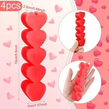 Jutom Heart Shaped Candles Set - Perfect for Valentine's Day