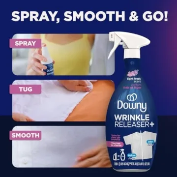 Downy Wrinkle Release Spray for Easy Wrinkle Removal and Odor Elimination