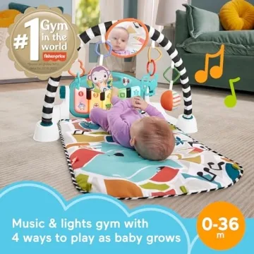 Fisher-Price Glow and Grow Kick & Play Piano Gym
