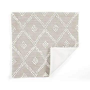 Lush Decor Adelyn Decorative Throw Pillow Cover, 20" W x 20" L, Neutral - Square Pillow - Neutral Diamond Pillow - Textured Pillows - Hygge Decor - Farmhouse Throw Pillows For Bed, Couch, Or Chair