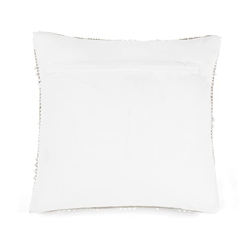 Lush Decor Adelyn Decorative Throw Pillow Cover, 20" W x 20" L, Neutral - Square Pillow - Neutral Diamond Pillow - Textured Pillows - Hygge Decor - Farmhouse Throw Pillows For Bed, Couch, Or Chair