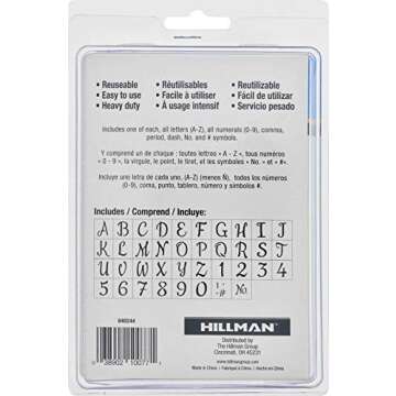 Versatile Hillman Decorative Stencils for DIY Projects