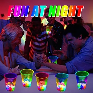 Unbrands 16oz Glowing Party Cups for Indoor Outdoor Party Event Fun,Light Up Cups for Night Event Favor Decorations Supplies - Glow Cups Party Pack with Flashing Color -23Pack, 24 Count (Pack of 1)