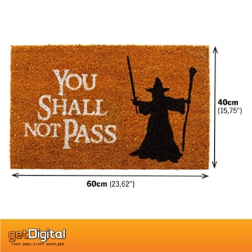 getDigital Doormat You Shall Not Pass | Durable Entry Mat