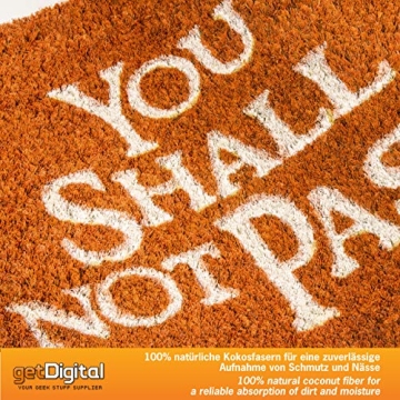 getDigital Doormat You Shall Not Pass | Durable Entry Mat