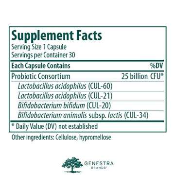 Genestra Brands HMF Intensive | Four Strains of Probiotics to Support Intestinal Health, Abdominal C...