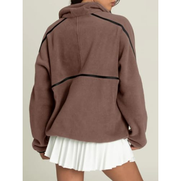 LASLULU Sherpa Pullover Jacket Cozy Women’s Sweatshirt