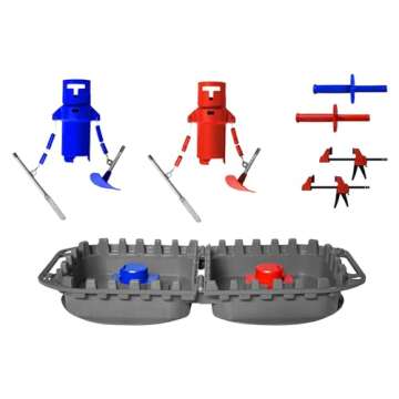 ChuggerKnights® Best 2-Player Game - Knights Jousting Tabletop Party Game, Indoor, Outdoor, Tailgates, Backyard, Birthday