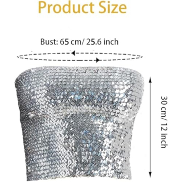 Sparkly Sequin Mermaid Crop Top for Stunning Nights