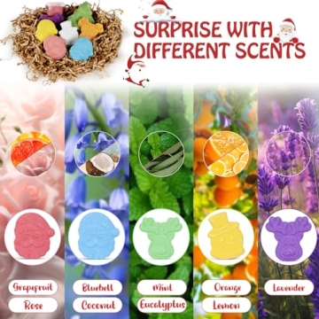 Christmas Bath Bombs Delight for Kids - 14 Pack Gift Set