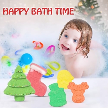 Christmas Bath Bombs Delight for Kids - 14 Pack Gift Set
