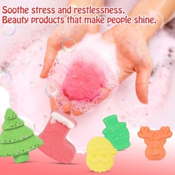 Christmas Bath Bombs Delight for Kids - 14 Pack Gift Set
