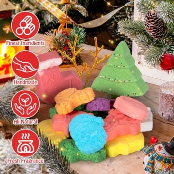 Christmas Bath Bombs Delight for Kids - 14 Pack Gift Set