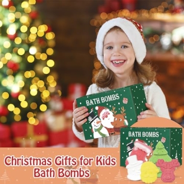 Christmas Bath Bombs Delight for Kids - 14 Pack Gift Set
