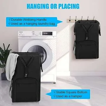 DEGUM Extra Large Laundry Bag Backpack for College Living