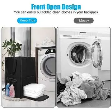 DEGUM Extra Large Laundry Bag Backpack for College Living