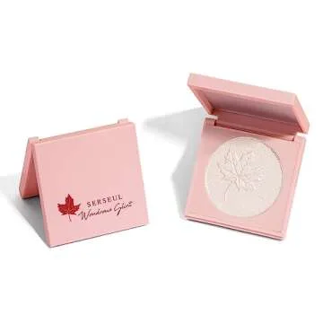 Affordable Serseul Highlighter Palette with Mirror & Shades