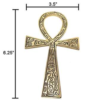 Solid Brass Ankh 6.25" ~ Perfect for your Altar, Wall Décor, Gift Giving, Ritual needs. Made of 100...